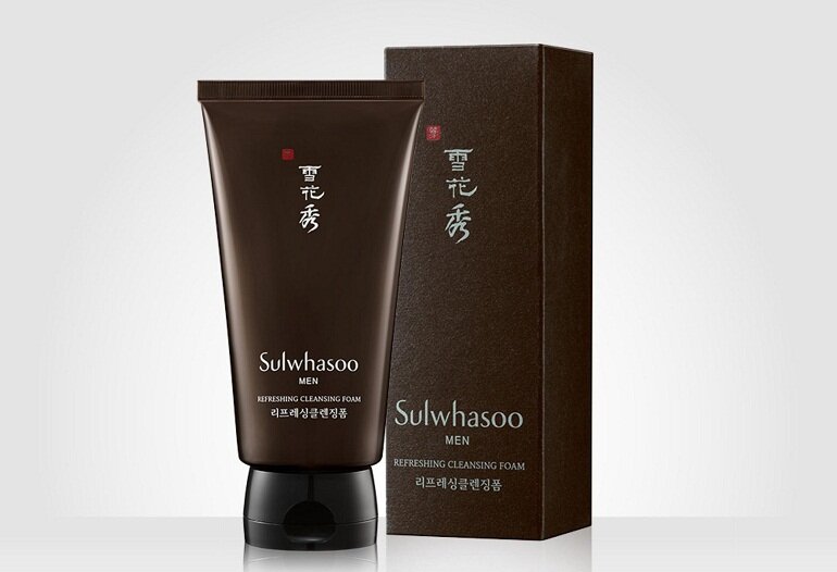 Sữa rửa mặt Hàn Quốc cho nam Sulwhasoo Men Refreshing Cleansing Foam - Giá tham khảo: 700.000 vnđ - 900.000 vnđ/ tuýp 150ml