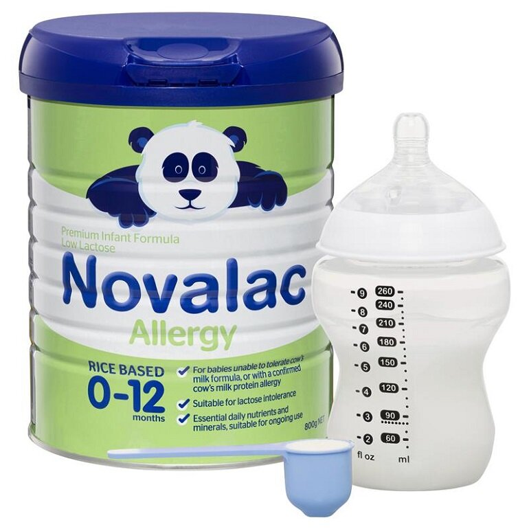 Sữa gạo Novalac Allergy Infant Formula Low Lactose là lựa chọn hoàn hảo cho bé bị dị ứng đạm sữa bò