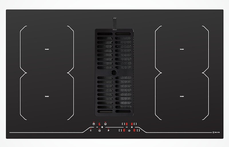 Bếp từ kết hợp hút mùi Malloca HIH-864 LI