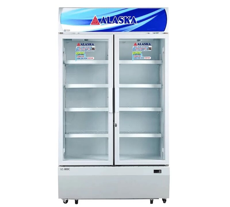 Tủ mát Alaska 2 cánh 730 lít LC-800C tiện lợi cho quán ăn, cửa hàng