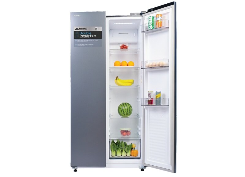 Funiki HR SS8430SDG dung tích 430 lít, tủ lạnh Side by Side giá mềm cho gia đình Việt