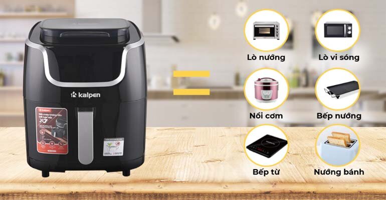 Đa dạng chế độ, đa dạng tính năng, thay thế 10 loại thiết bị nhà bếp nồi chiên không dầu hơi nước