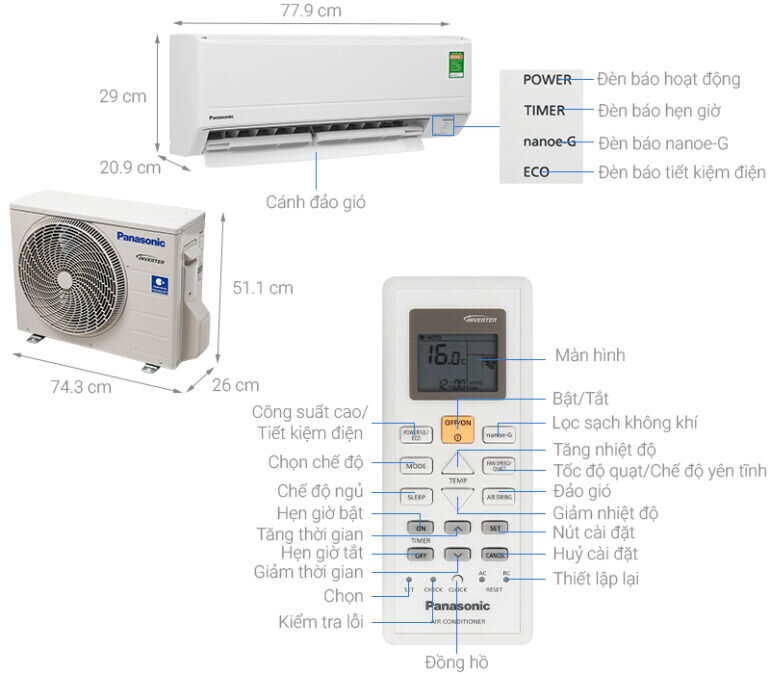 điều hòa Panasonic CU/CS-PU9WKH-8M