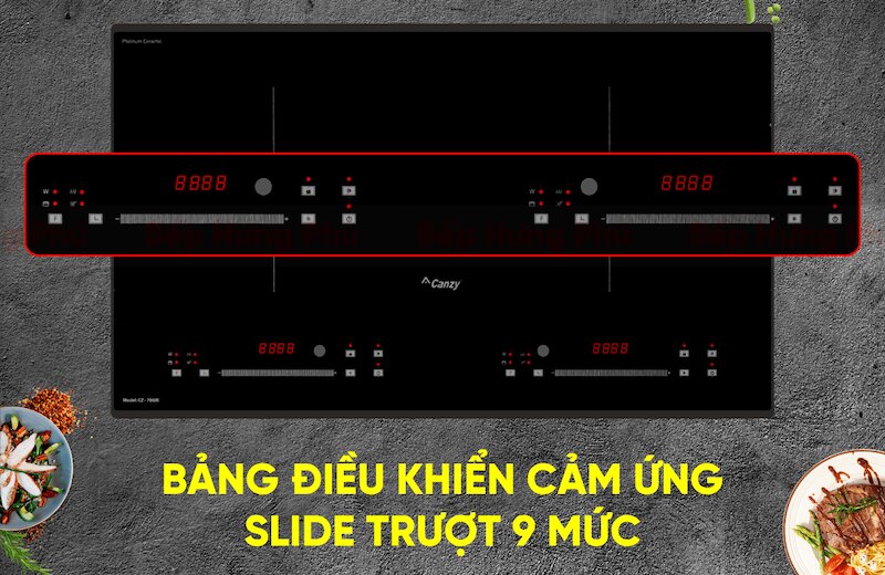 Bếp từ đôi Canzy CZ 700IR tính năng hiện đại, độ bền vượt trội