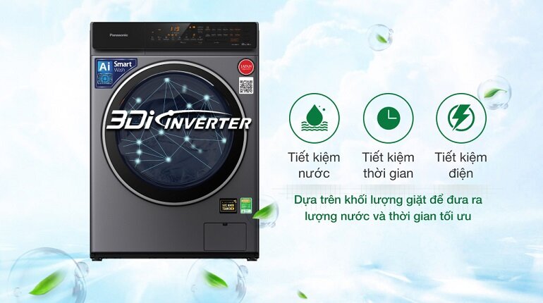Máy giặt sấy Panasonic Inverter 9 kg kg NA-S96FC1LVT