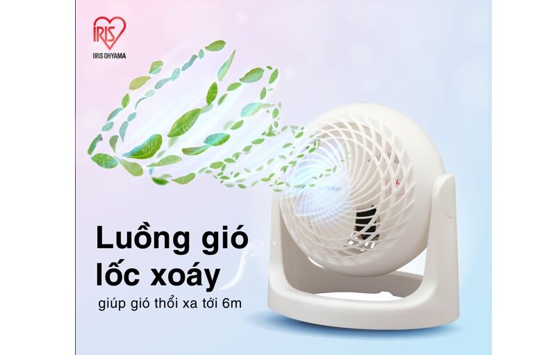 Hiệu quả làm mát không gian quạt Iris Ohyama PCF-HE18 tốt