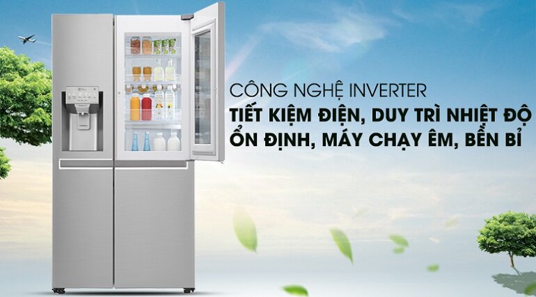 Tủ lạnh LG ứng dụng công nghệ inverter tiết kiệm điện