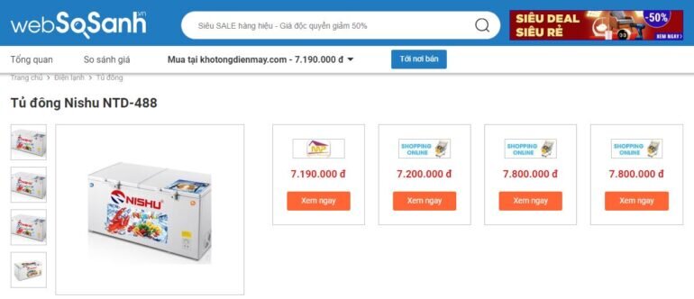 Tủ đông Nishu 400 lít phù hợp với đối tượng sử dụng nào? Model nên mua và giá cả chi tiết