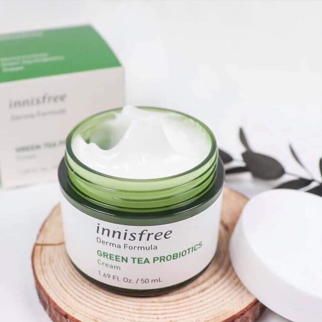 Kem dưỡng ẩm Innisfree cho da dầu Innisfree Derma Formula Green Tea Probiotics Cream