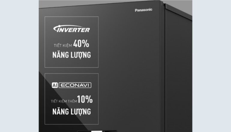 Tủ lạnh Panasonic Inverter 325 lít NR-BV361BPKV tiết kiệm điện năng nhờ ứng dụng công nghệ Inverter kết hợp Econavi