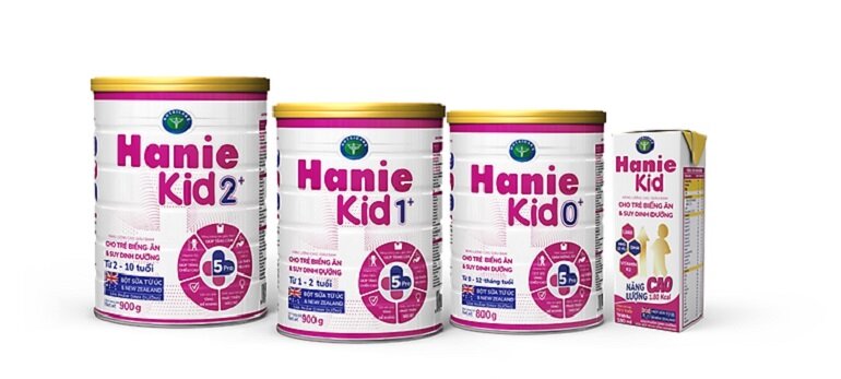 Sữa Hanie Kid được nhiều phụ huynh lựa chọn cho con yêu