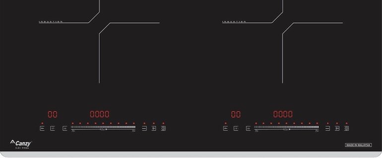 Thiết kế của bếp từ đôi Canzy CZI-9986