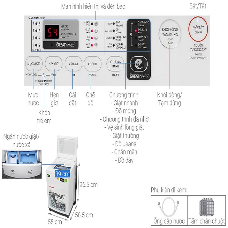 máy giặt toshiba 9kg AW-K1000FV