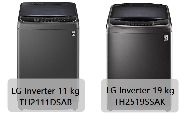 So sánh máy giặt LG 11kg TH2111DSAB và LG 19kg TH2519SSAK