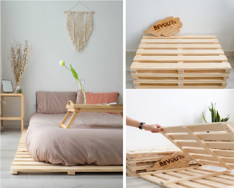 Giường trẻ em giá rẻ Pallet gỗ thông minh lắp ráp kiểu Hàn BEYOURs - Giá tham khảo: 1.190.000 vnđ