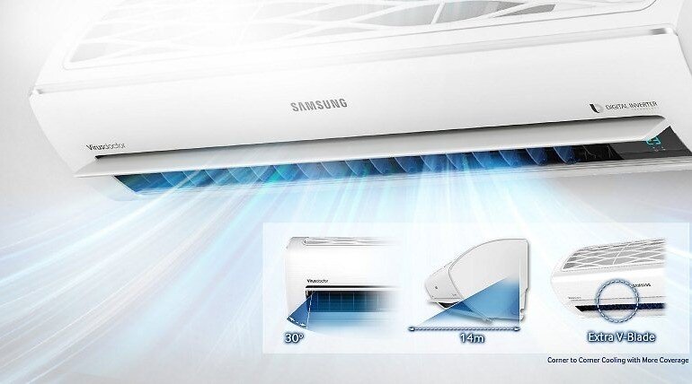 Điều hòa Samsung AR12MSFNJWKNSV mang khả năng làm lạnh nhanh và mạnh mẽ