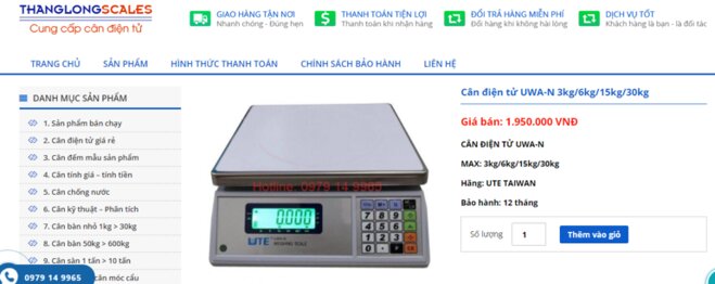 Cân bàn nhỏ 1kg - 30kg