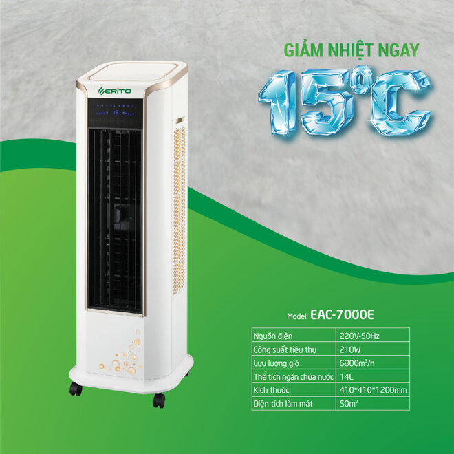 Quạt điều hòa Erito EAC7000E