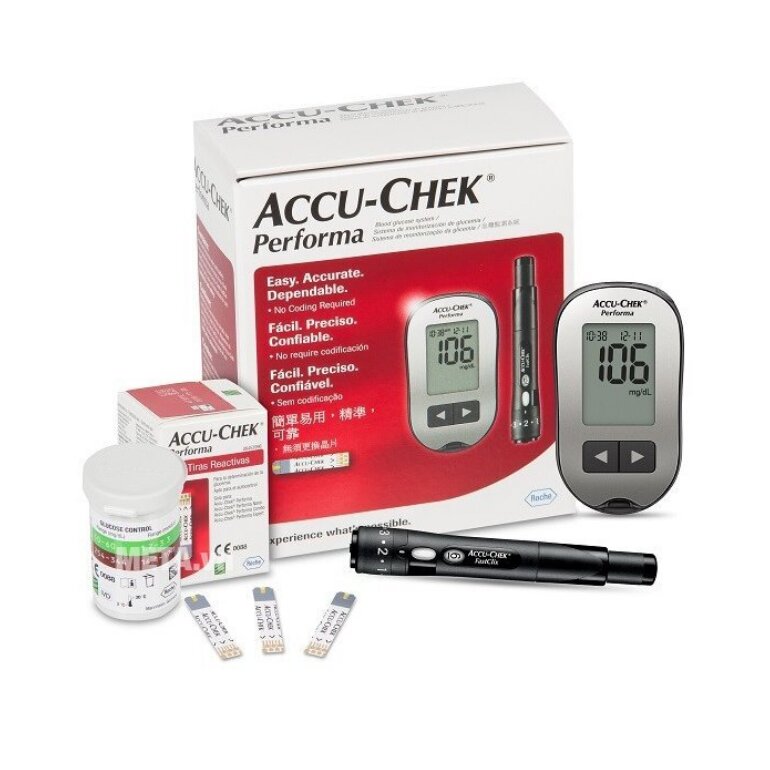Máy đo đường huyết tại nhà Accu Chek