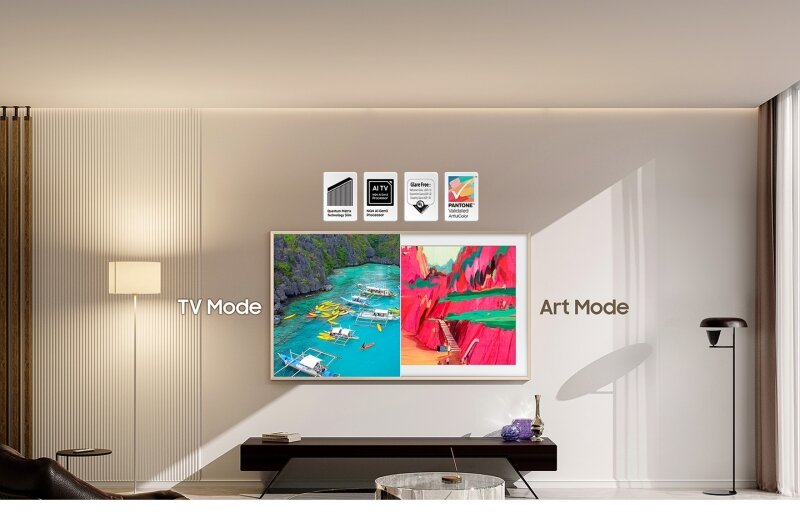 Chế độ Art Mode biến tivi thành một tác phẩm nghệ thuật đương đại