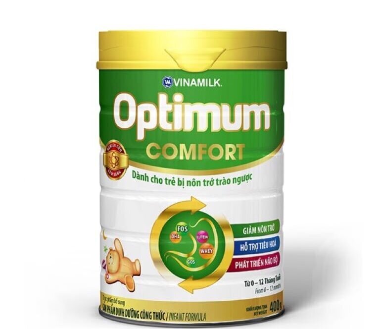 Sữa bột Vinamik Optimum Comfort dành cho trẻ bị nôn trớ, trào ngược