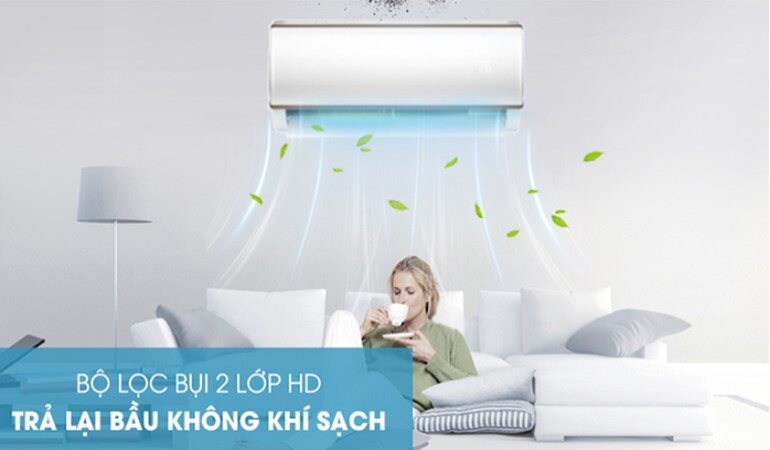 Bộ lọc HD trên điều hòa Samsung mang đến nguồn khí sạch và an toàn hơn cho sức khỏe của người dùng