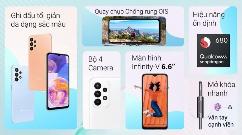 so sánh xiaomi redmi note 10s và galaxy a23