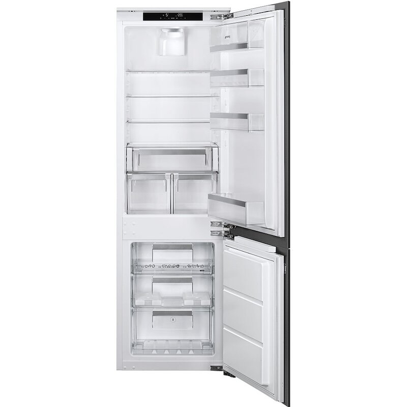 Tủ lạnh Smeg 265 lít C7176DNPHSG thiết kế kệ kính đa năng và ngăn chứa thông minh