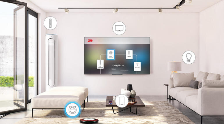 Smart Tivi TCL 4K 43P618 43 inch UHD là trung tâm của căn nhà