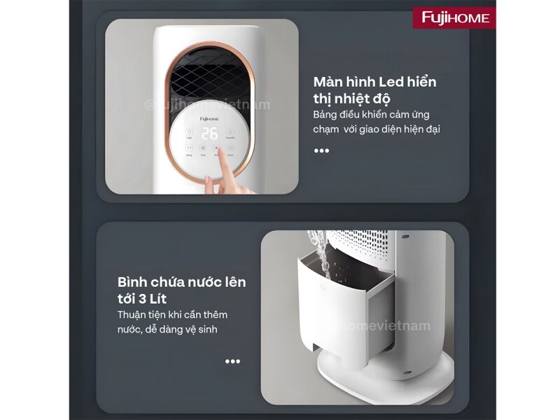 Fujihome AC01: Làm mát, sưởi ấm, tạo ẩm và khử khuẩn chỉ với một thiết bị