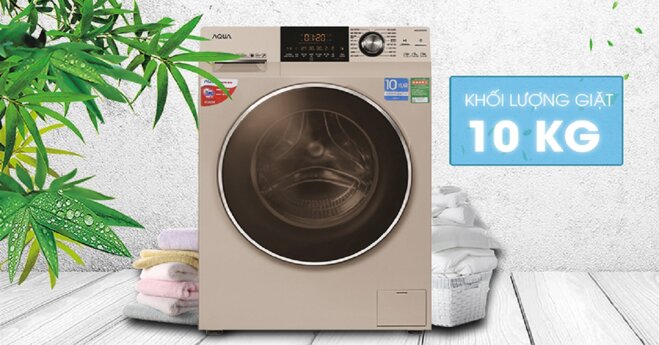 máy giặt Aqua 10kg cửa ngang 