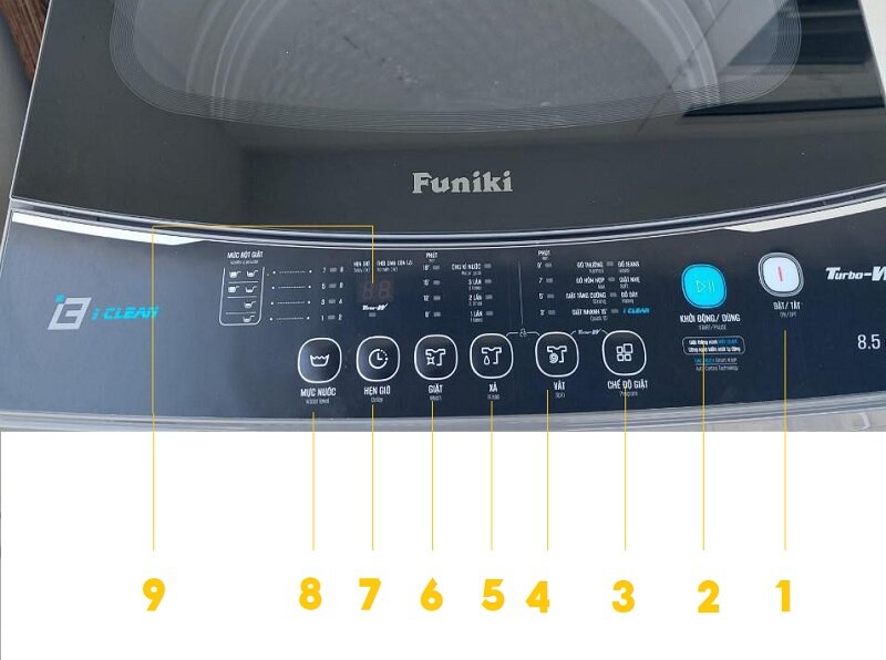 Hướng dẫn sử dụng máy giặt Funiki 9.5kg T695ABG tối ưu chức năng