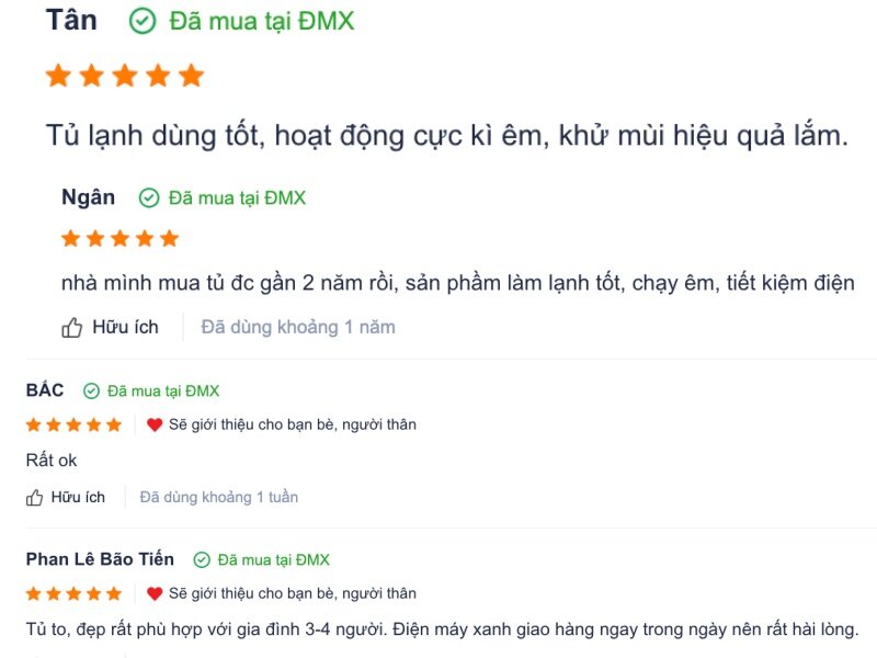 Người tiêu dùng nói gì về tủ lạnh LG Inverter 393 lít GN-B422WB