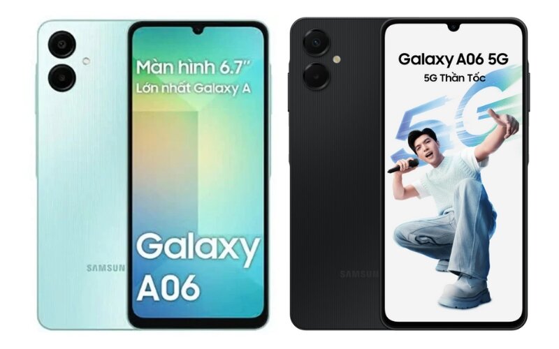 So sánh Samsung Galaxy A06 5G và Galaxy A06 4G: Chênh 500k chọn máy nào tốt hơn?