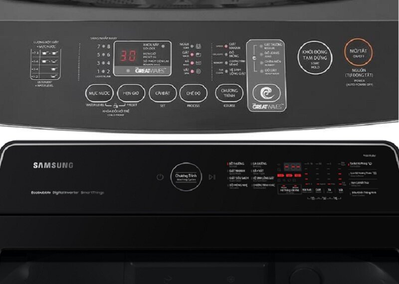 So sánh máy giặt 17kg Toshiba AW-DUN1800MV(SG) và Samsung WA17CG6442BDSV