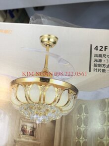 Quạt trần cụp xòe hoa sen