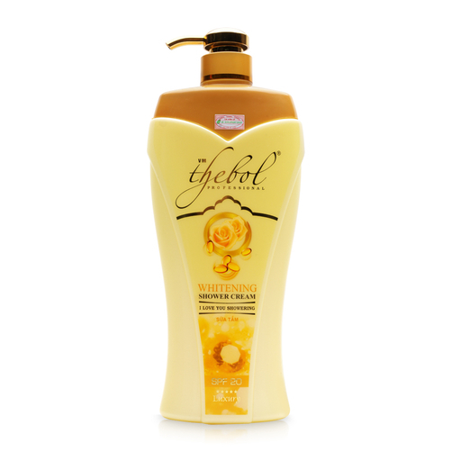 Sữa tắm tinh dầu hoa hồng vàng Thebol Whitening Shower Cream 800g ...