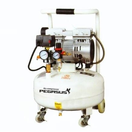 Máy nén khí không dầu, giảm âm 3/4HP-50L 