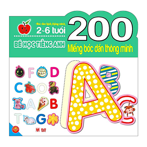 200 Miếng Bóc Dán Thông Minh - Bé Học Tiếng Anh (2 - 6 Tuổi)