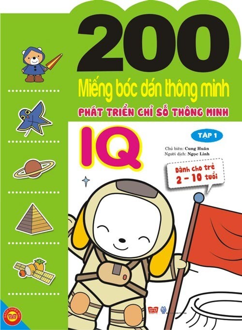 200 miếng bóc dán thông minh phát triển chỉ số thông minh IQ T1 (Dành cho trẻ 2-10 tuổi)