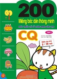 200 miếng bóc dán thông minh phát triển chỉ số thông minh sáng tạo cq tập 1 dành cho trẻ 2 10 tuổi