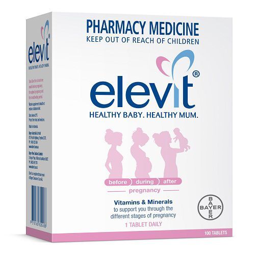 Viên uống Elevit Healthy baby - Healthy mum hộp 100 viên 