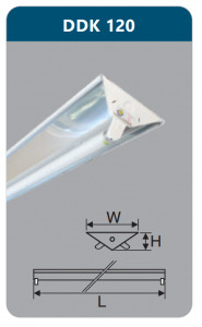 Đèn công nghiệp phản quang Duhal DDK120 