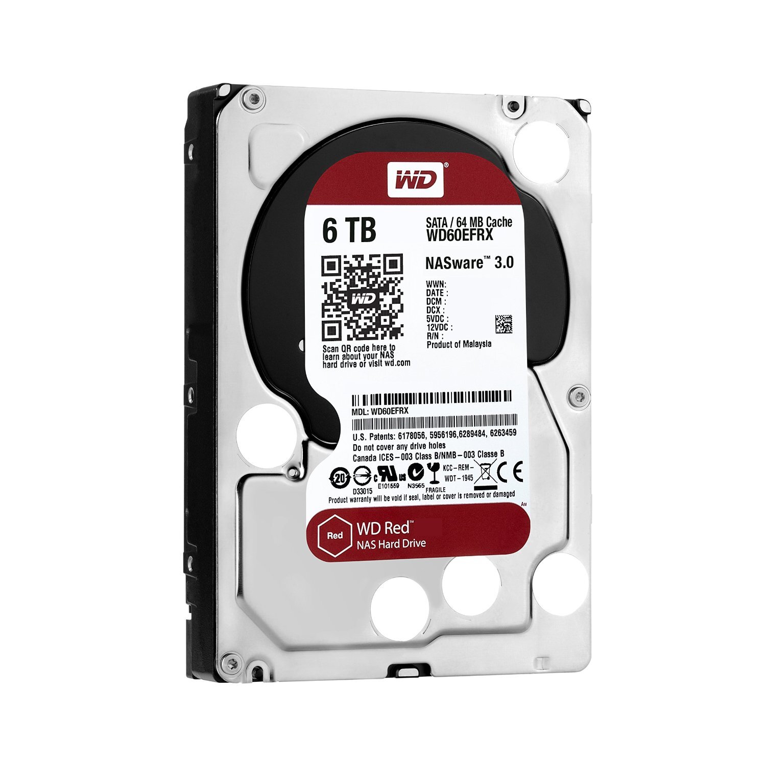 Ổ cứng Western Digital Red - 6TB, 64MB Cache 