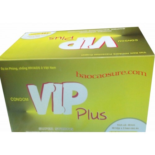 Bao cao su Vip plus 48 hộp mỗi hộp 3 chiếc 