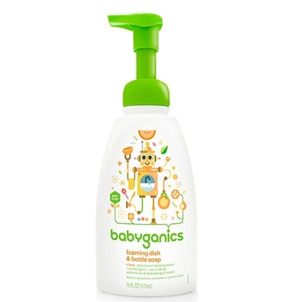 Nước rửa bình sữa Babyganics 473ml 