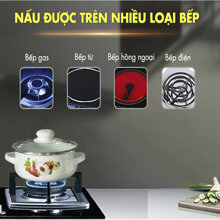 Bộ 05 nồi tráng men nắp kính Mishio MK153