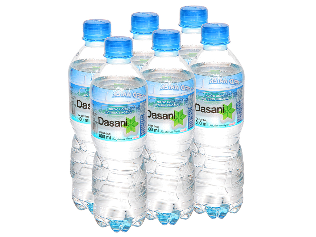 6 chai nước tinh khiết Dasani 500ml