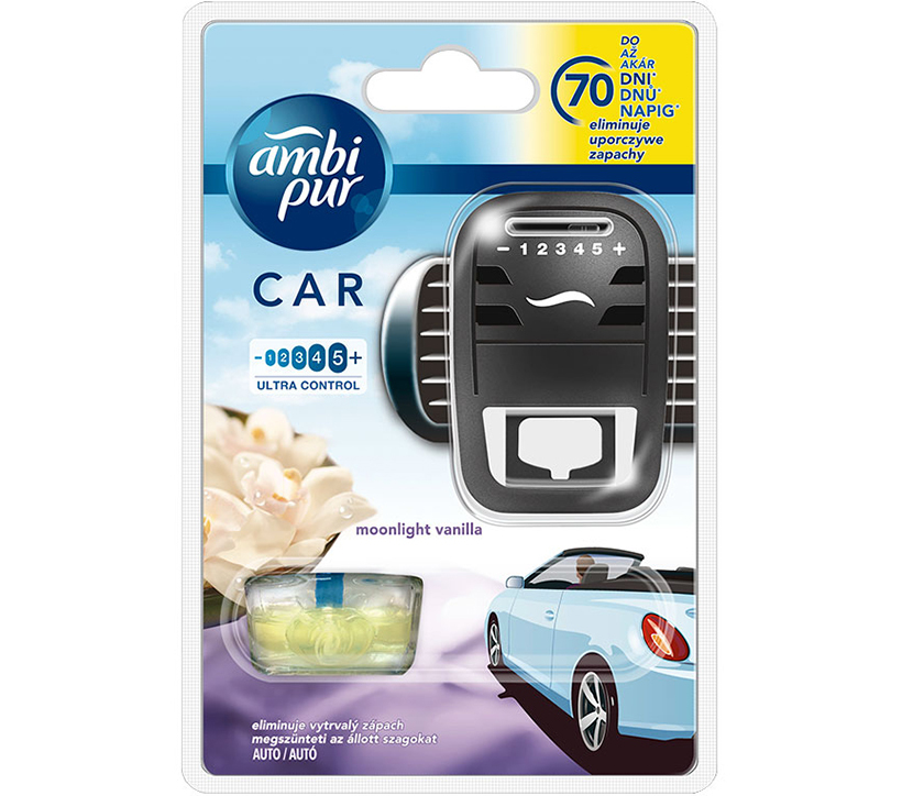 Kẹp thơm xe hơi Ambi Pur Car Air Freshener Starter Kit ABP8455 7ml ...