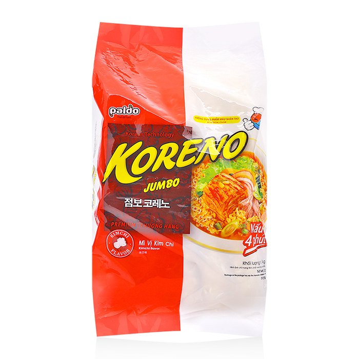 Mì Jumbo Koreno vị kim chi Paldo gói 1kg 